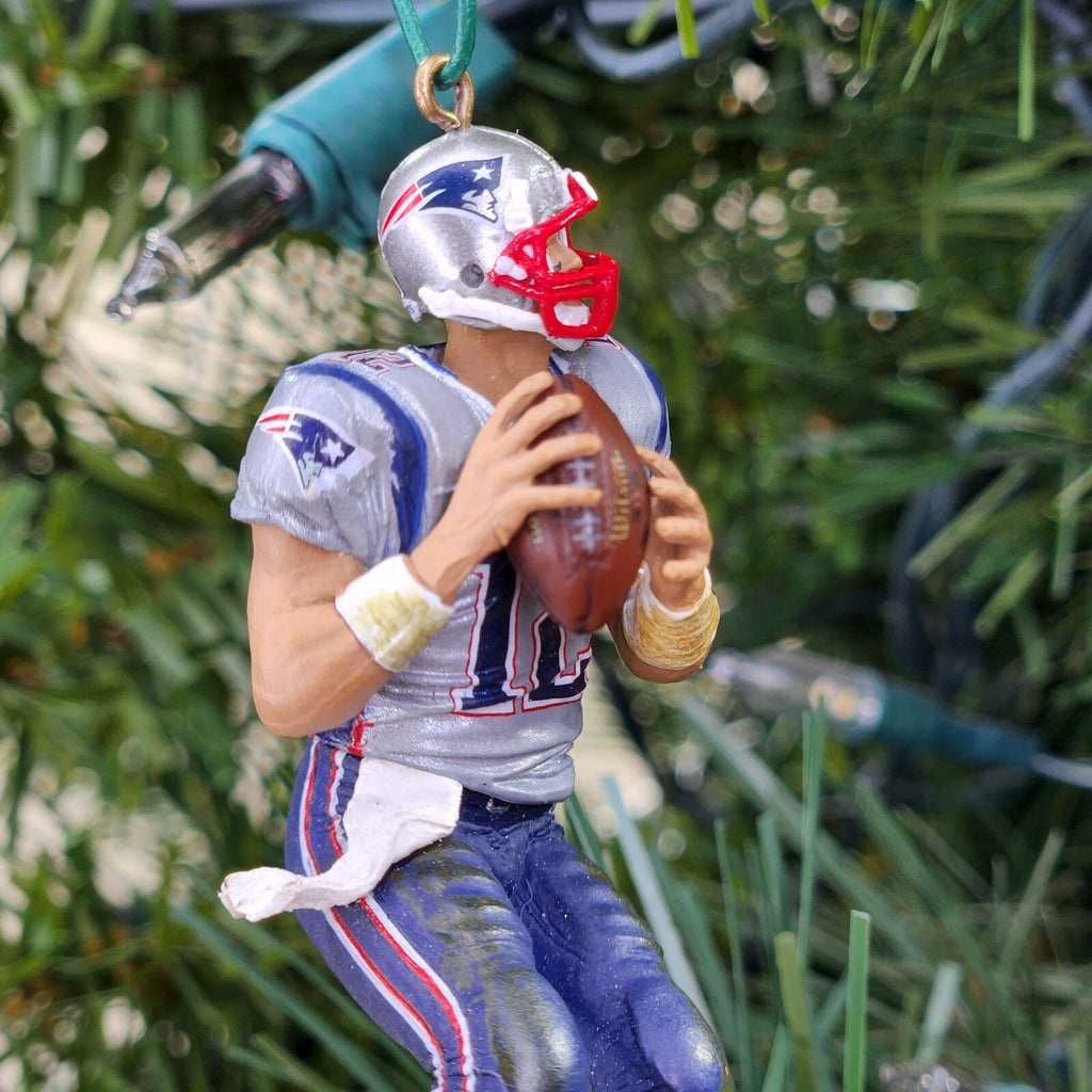 Tom Brady New England Patriots Football Xmas NFL Ornament Holiday Jersey vtg #12