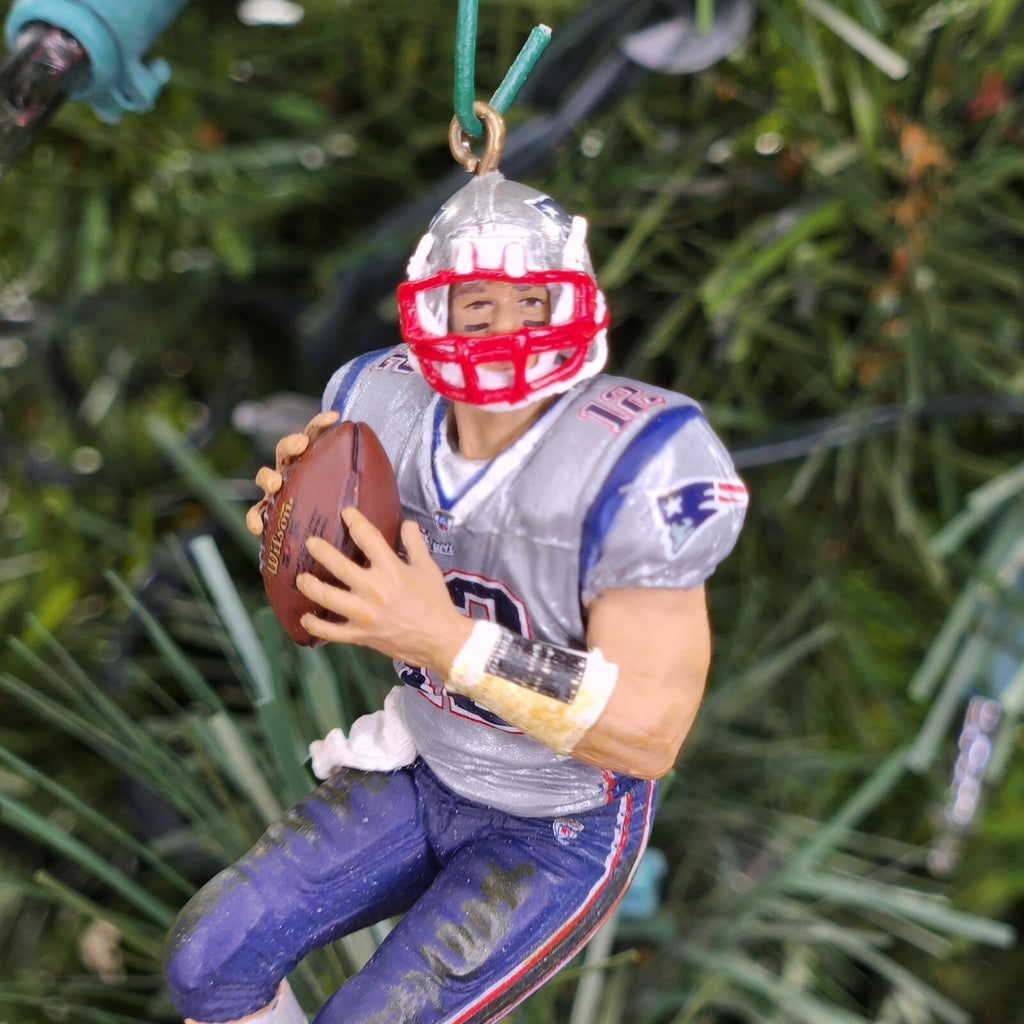 Tom Brady New England Patriots Football Xmas NFL Ornament Holiday Jersey vtg #12