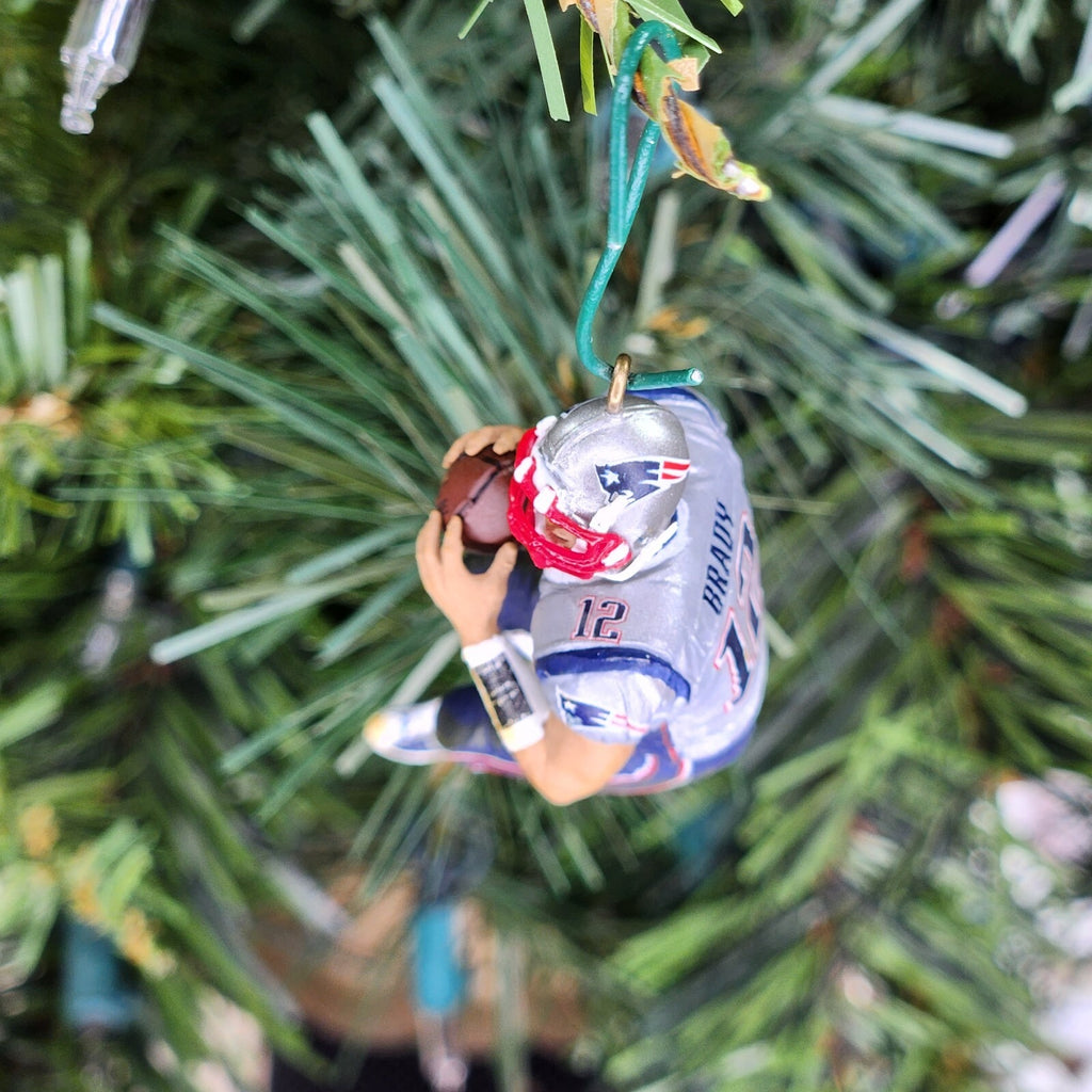 Tom Brady New England Patriots Football Xmas NFL Ornament Holiday Jersey vtg #12