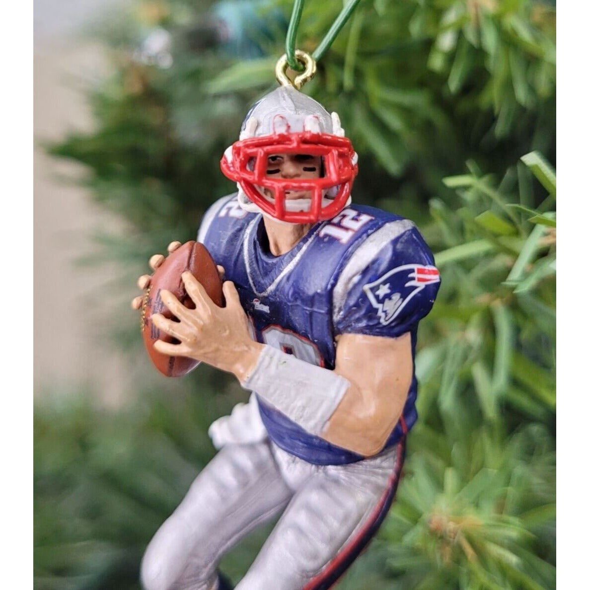 Tom Brady New England Patriots Football Xmas NFL Ornament Holiday Jersey vtg #12