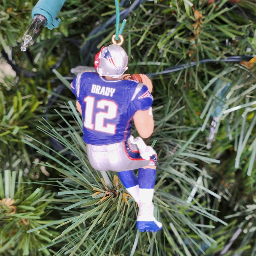 Tom Brady New England Patriots Football Xmas NFL Ornament Holiday Jersey vtg #12