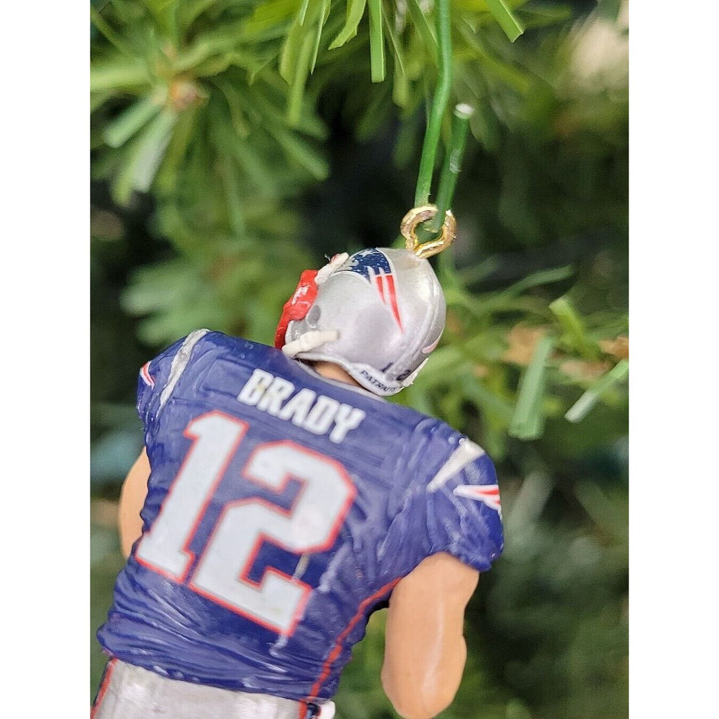 Tom Brady New England Patriots Football Xmas NFL Ornament Holiday Jersey vtg #12