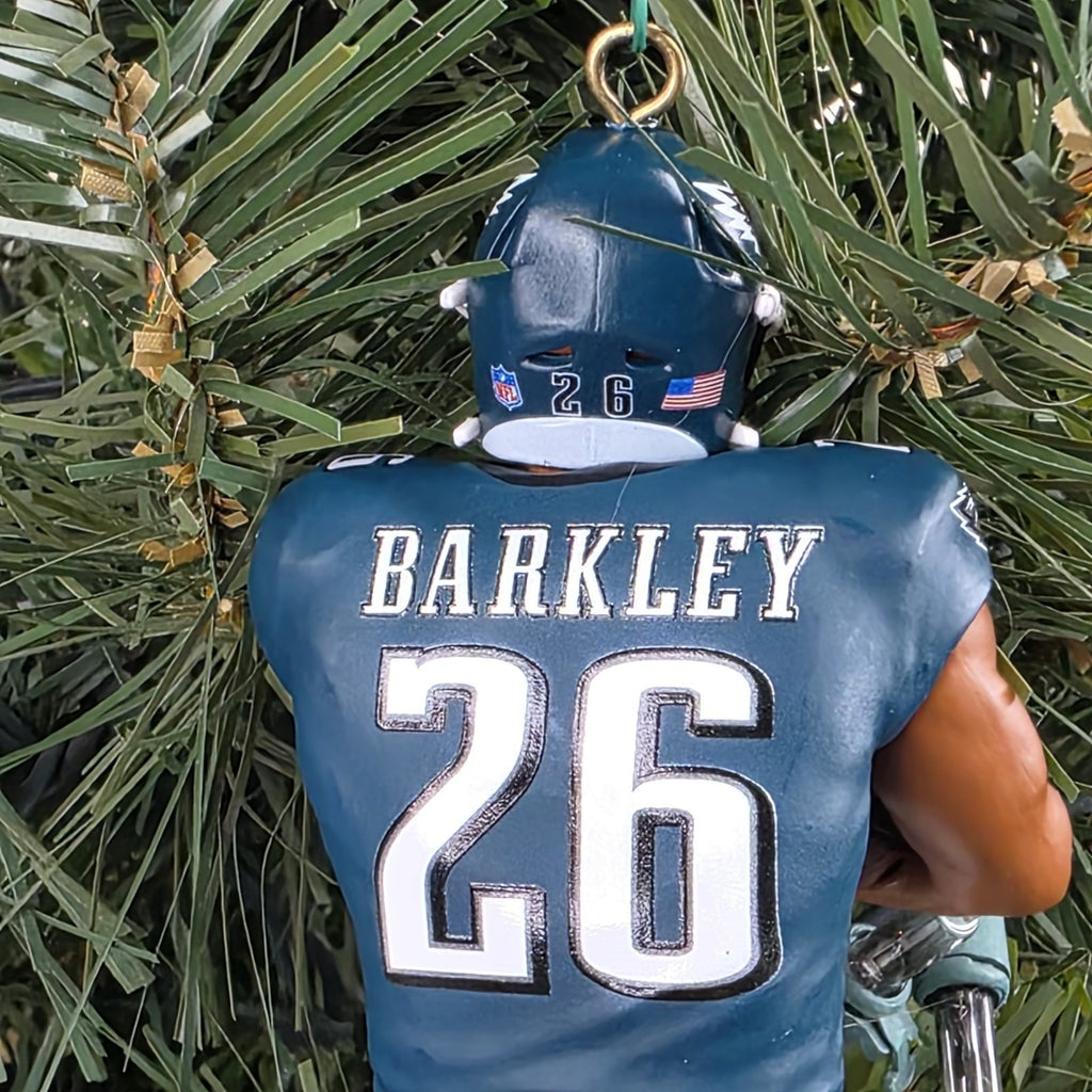 Saquon Barkley Philadelphia Eagles Football NFL Xmas Ornament Holiday Jersey #26