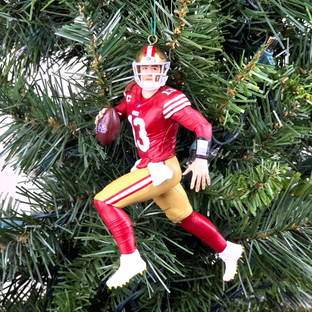Brock Purdy San Francisco 49er Football NFL Xmas Tree Ornament Holiday Jersey 13