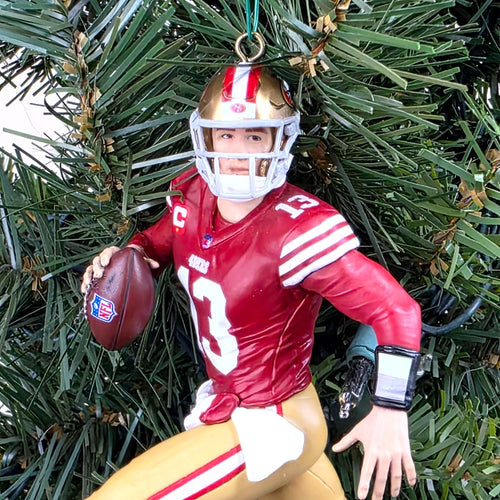 Brock Purdy San Francisco 49er Football NFL Xmas Tree Ornament Holiday Jersey 13