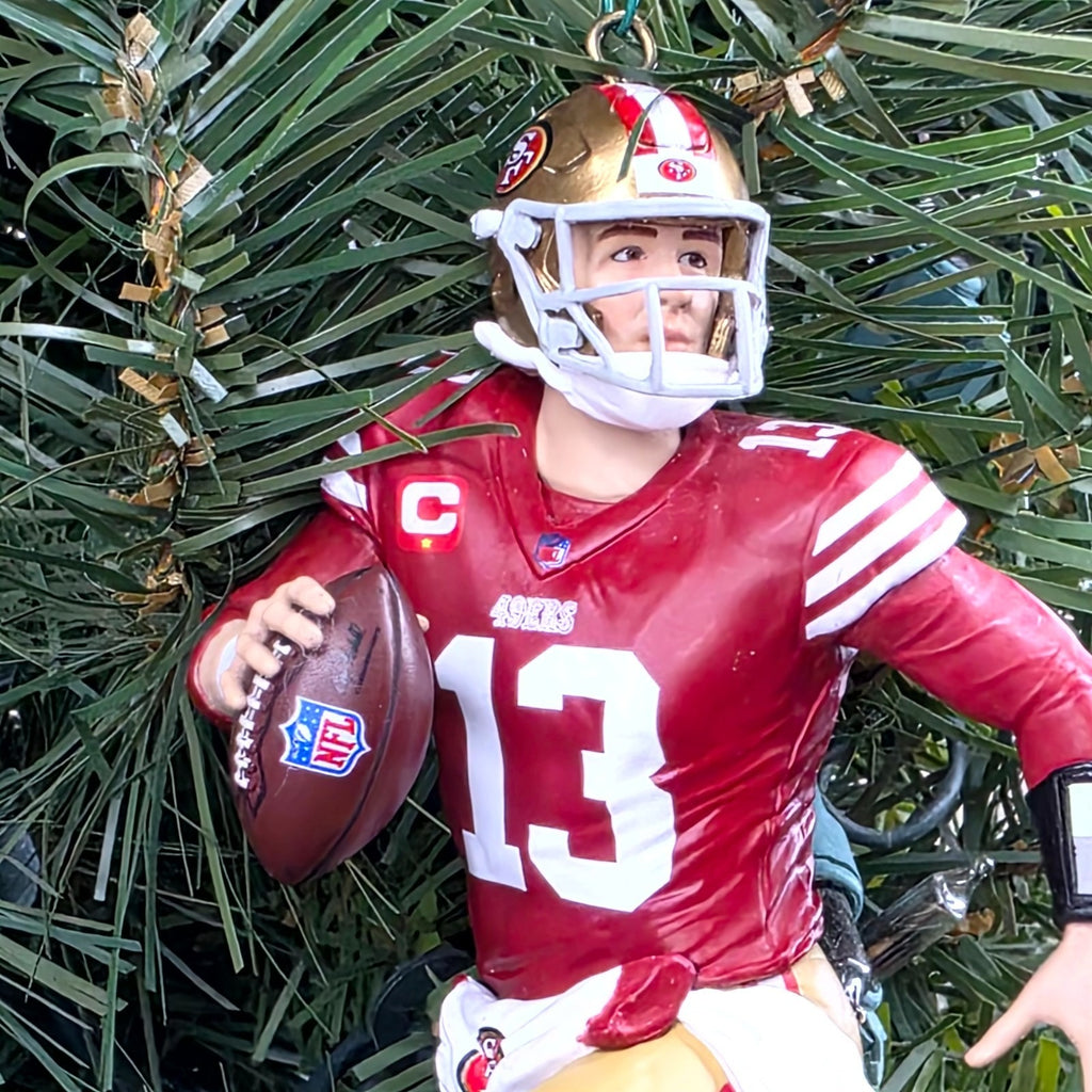 Brock Purdy San Francisco 49er Football NFL Xmas Tree Ornament Holiday Jersey 13