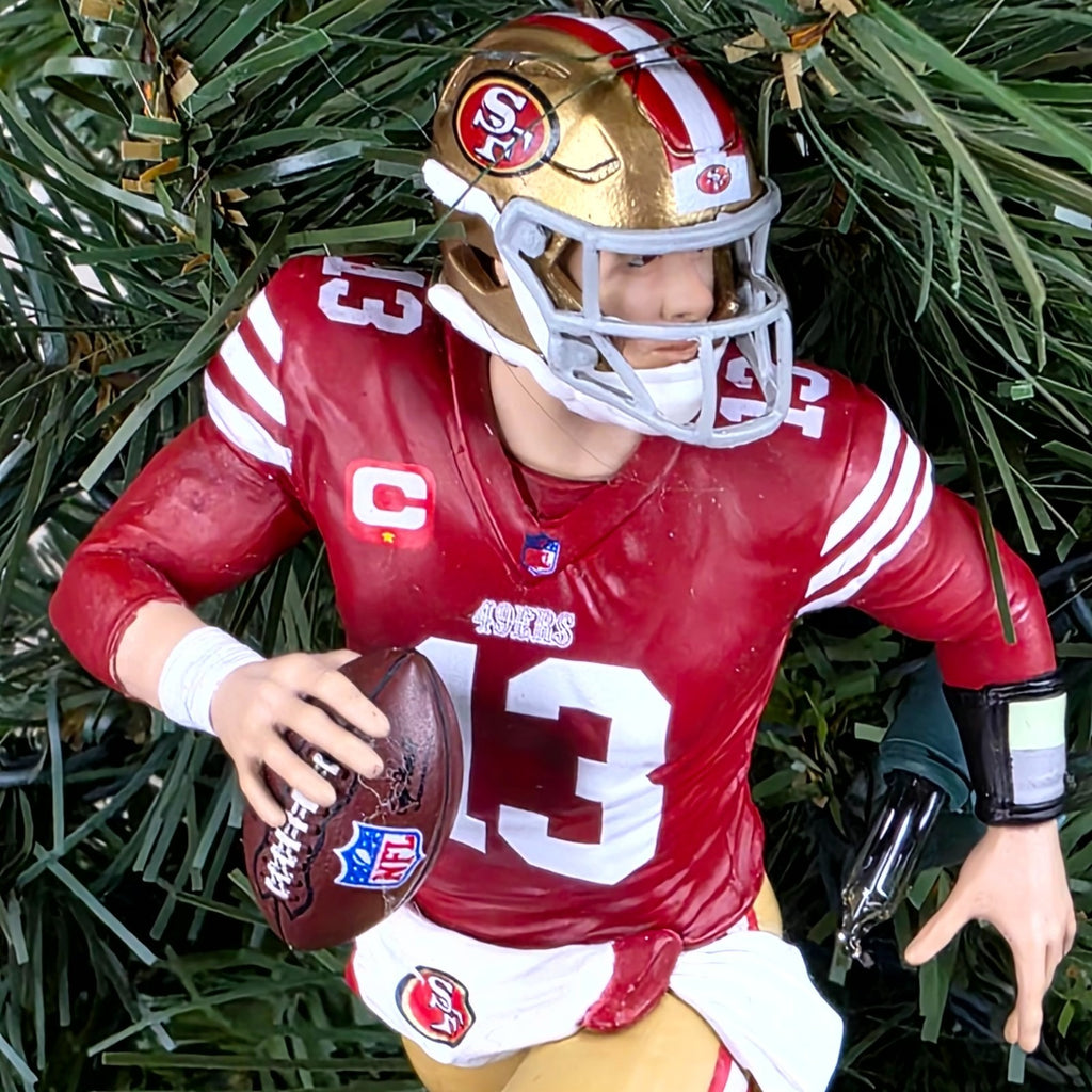 Brock Purdy San Francisco 49er Football NFL Xmas Tree Ornament Holiday Jersey 13