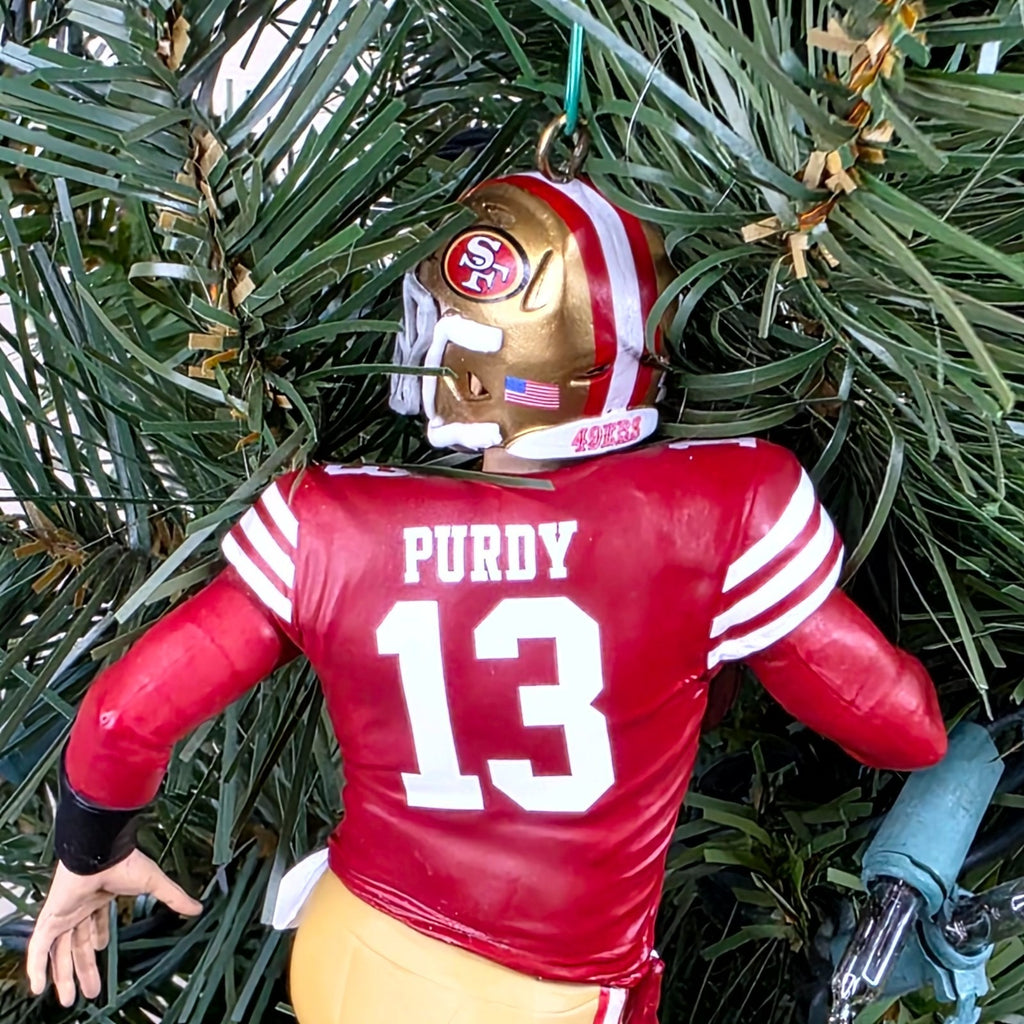 Brock Purdy San Francisco 49er Football NFL Xmas Tree Ornament Holiday Jersey 13