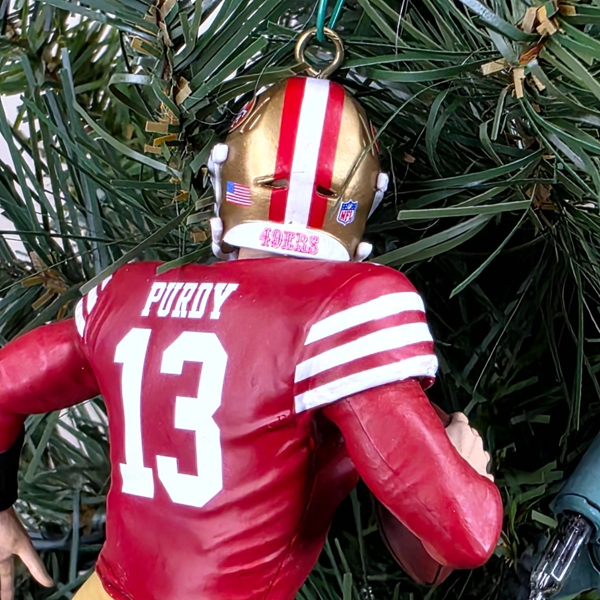 Brock Purdy San Francisco 49er Football NFL Xmas Tree Ornament Holiday Jersey 13
