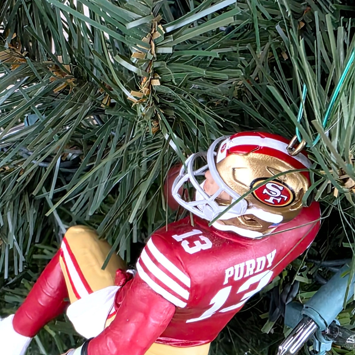 Brock Purdy San Francisco 49er Football NFL Xmas Tree Ornament Holiday Jersey 13