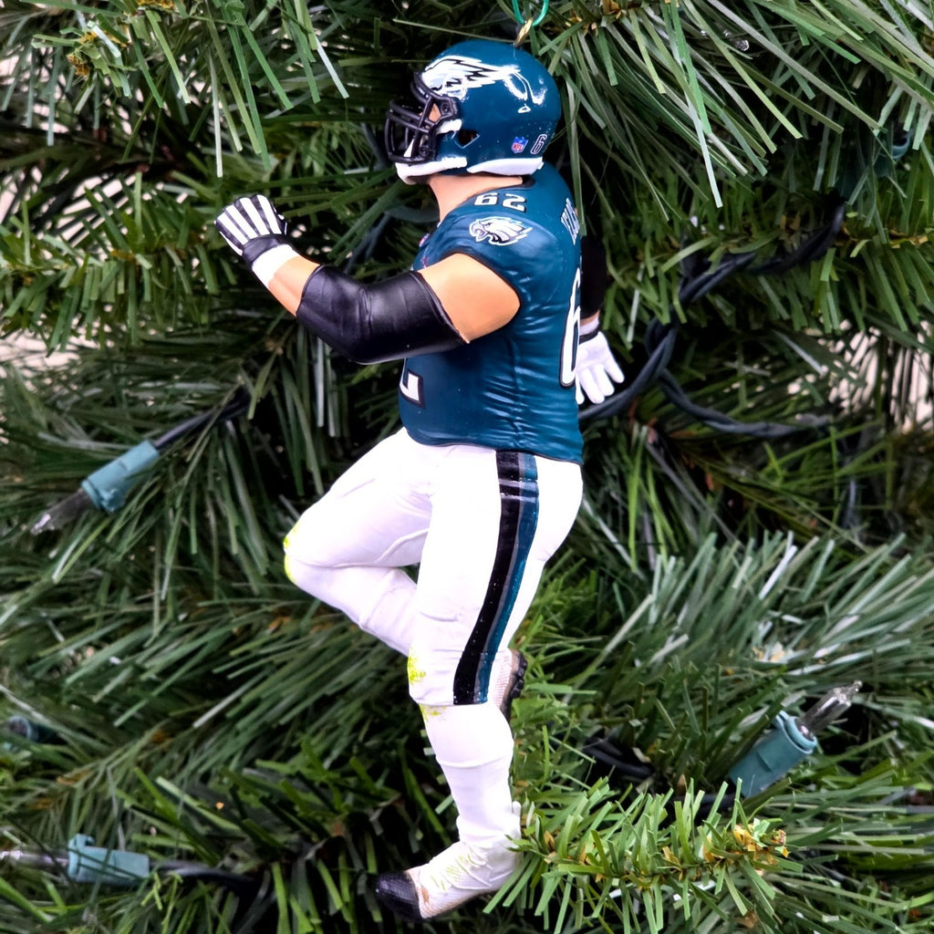 Jason Kelce Philadelphia Eagles Football NFL Xmas Ornament Holiday Jersey #62 SB