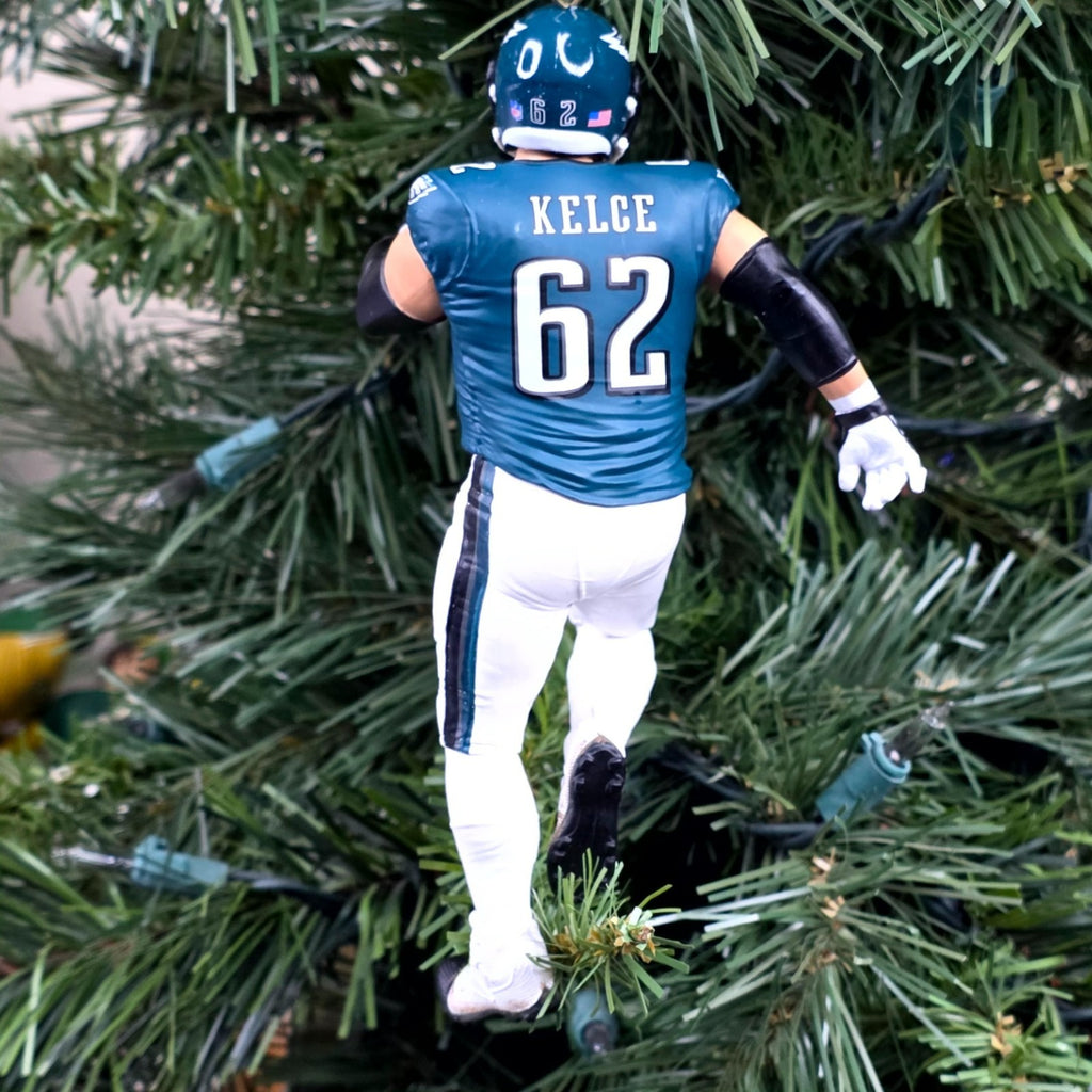 Jason Kelce Philadelphia Eagles Football NFL Xmas Ornament Holiday Jersey #62 SB