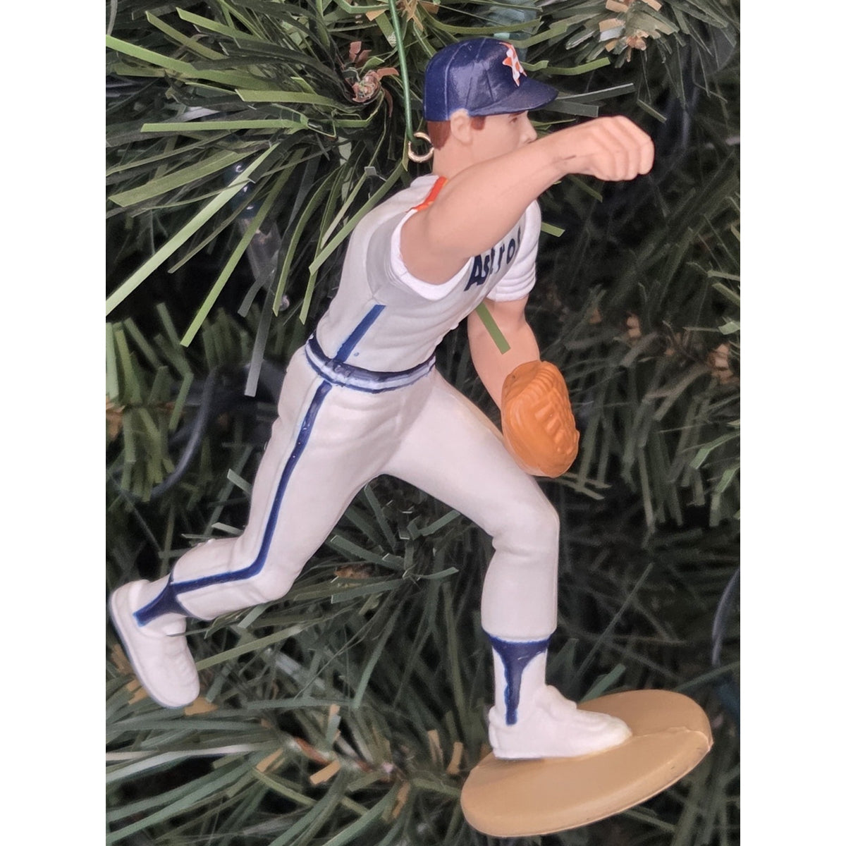 Nolan Ryan Houston Astros Baseball MLB Xmas Tree Holiday Ornament vtg Jersey #34