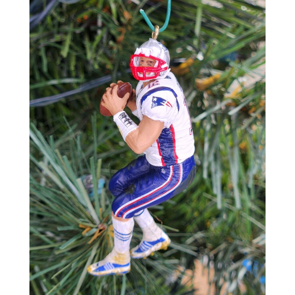 Tom Brady New England Patriots Football Xmas NFL Ornament Holiday Jersey vtg #12