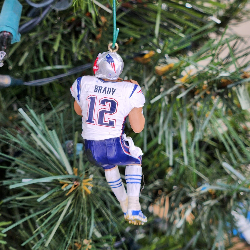 Tom Brady New England Patriots Football Xmas NFL Ornament Holiday Jersey vtg #12