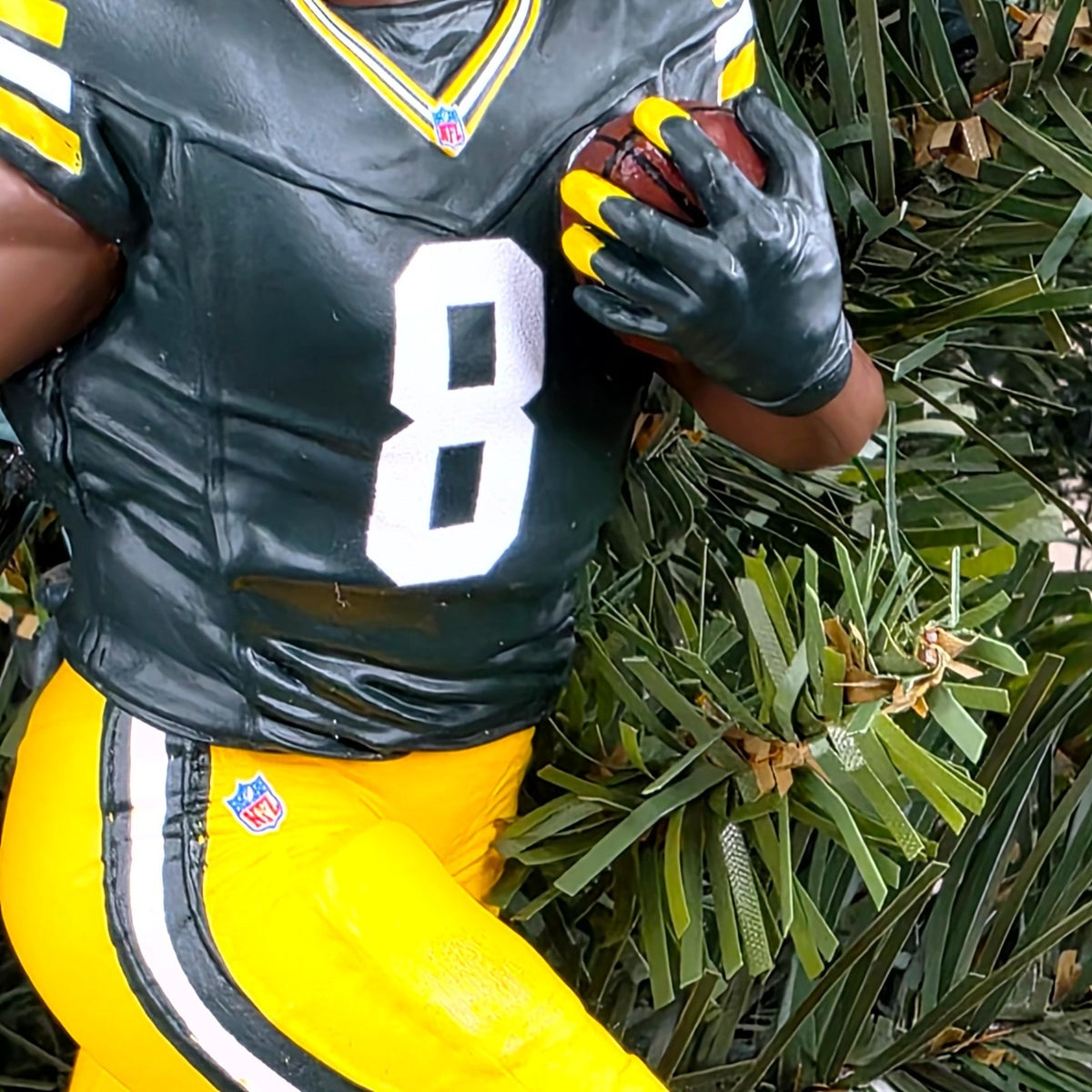Josh Jacobs Green Bays Packers Football NFL Xmas Tree Ornament Holiday Jersey #8