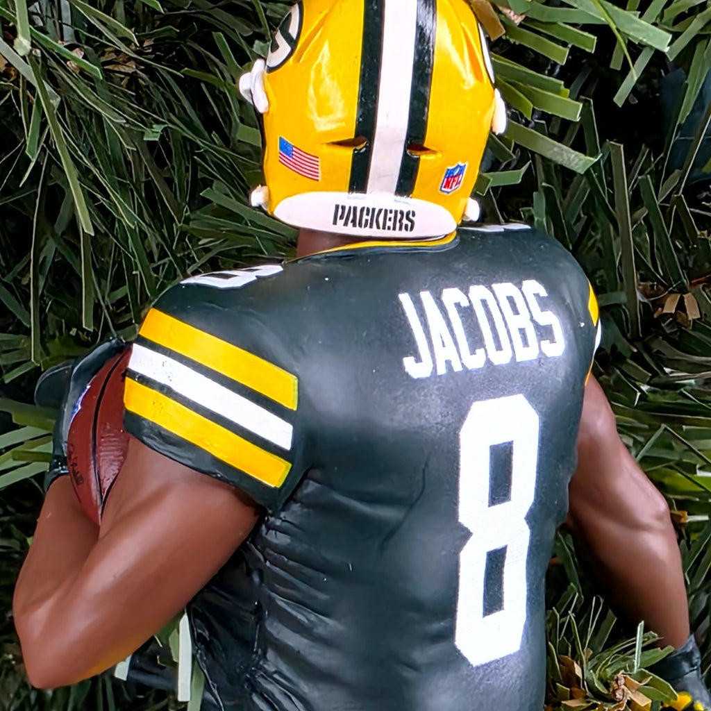 Josh Jacobs Green Bays Packers Football NFL Xmas Tree Ornament Holiday Jersey #8