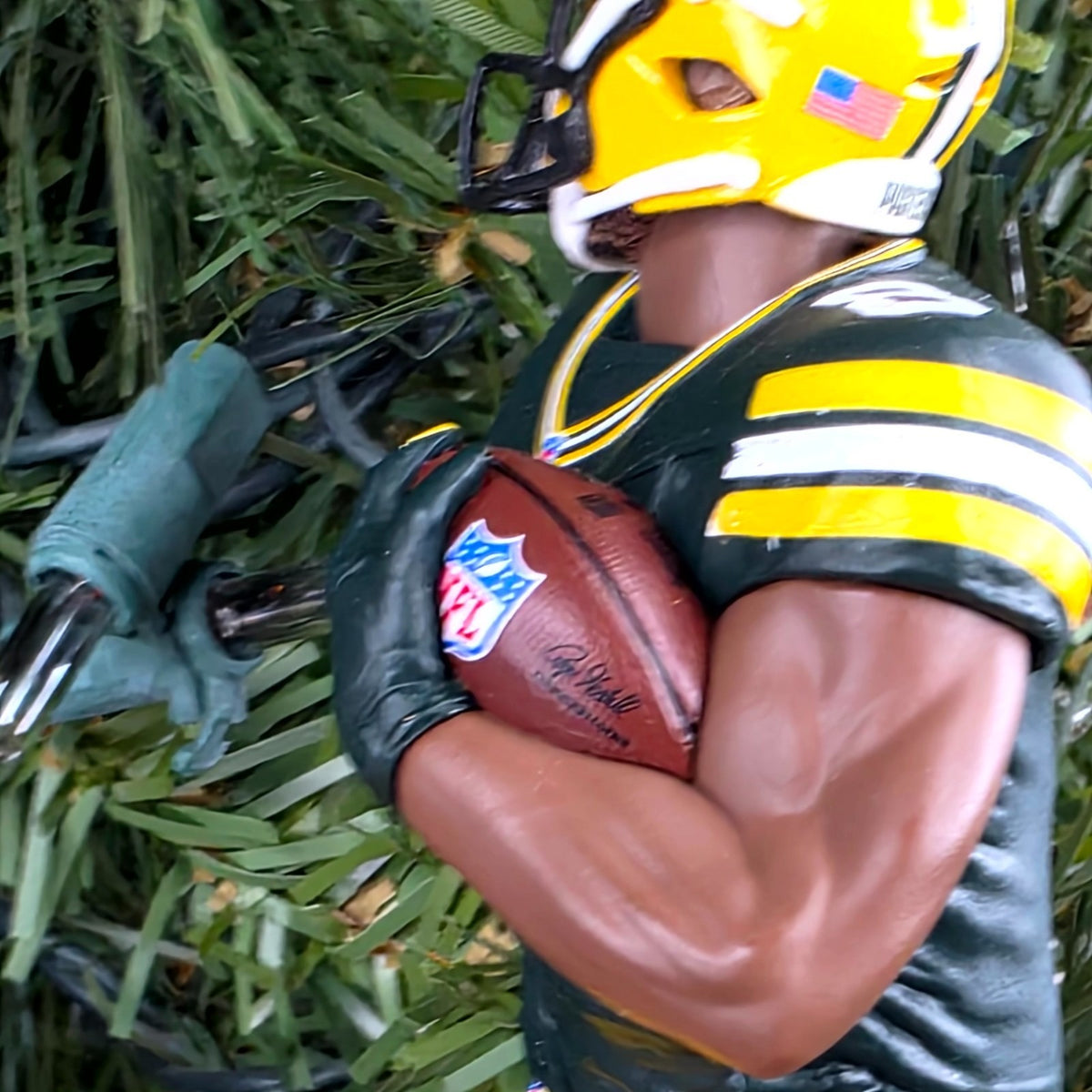 Josh Jacobs Green Bays Packers Football NFL Xmas Tree Ornament Holiday Jersey #8
