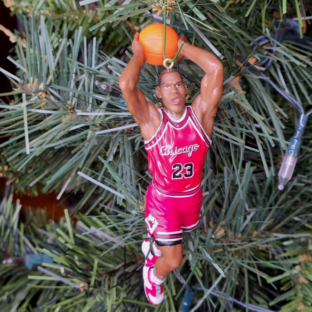 Michael Jordan Chicago Bulls NBA Basketball Xmas Ornament Holiday vtg Jersey 23