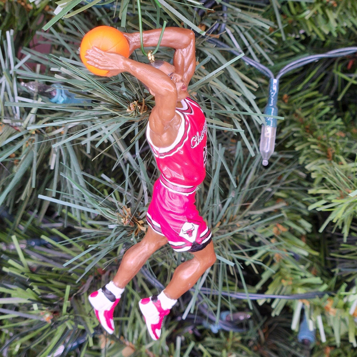 Michael Jordan Chicago Bulls NBA Basketball Xmas Ornament Holiday vtg Jersey 23
