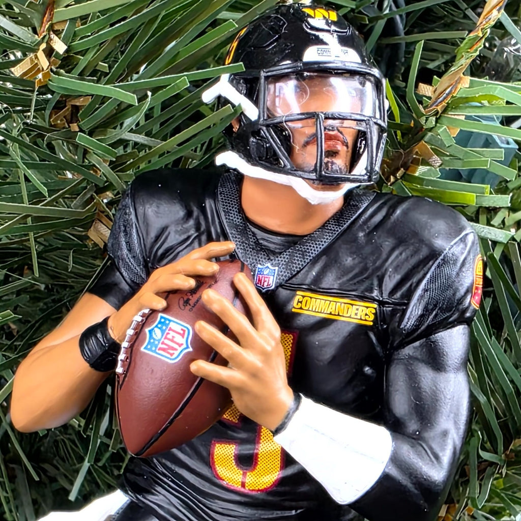 Jayden Daniels Washington Commanders Football NFL Xmas Ornament Holiday Jersey 5