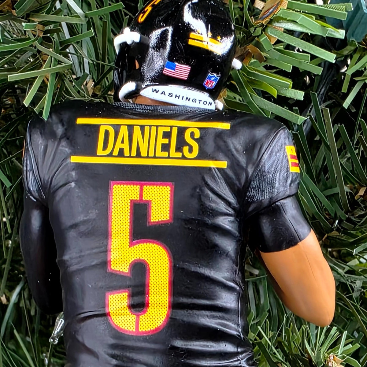 Jayden Daniels Washington Commanders Football NFL Xmas Ornament Holiday Jersey 5