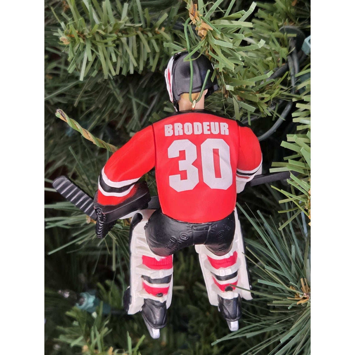 Martin Brodeur New Jersey Devils Hockey NHL Tree Xmas Ornament Holiday Jersey 30