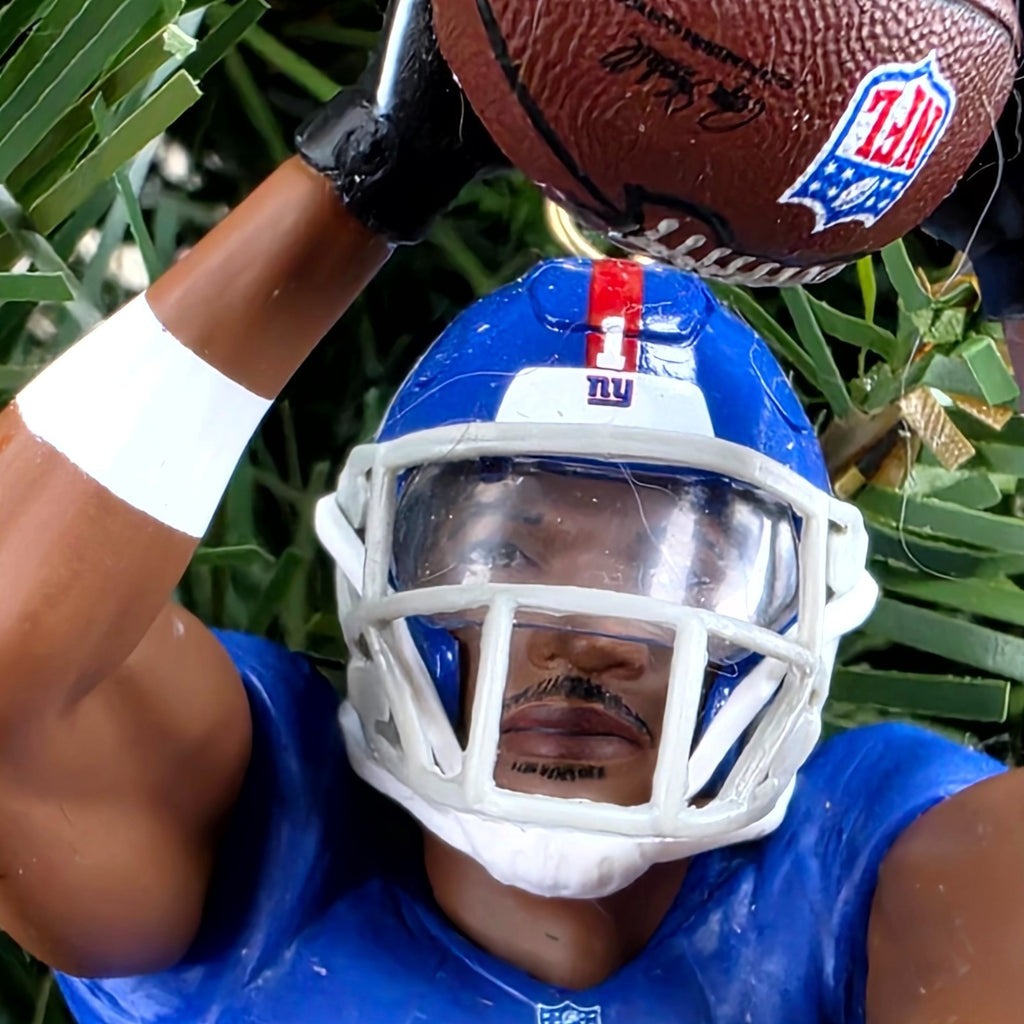 Malik Nabers New York Giants Football NFL Xmas Tree Ornament Holiday Jersey #1