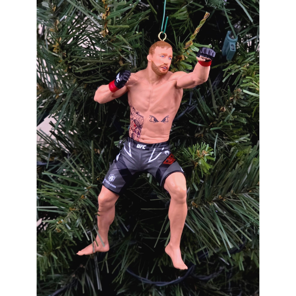 Justin The Highlight Gaethje UFC MMA BMF Championship Xmas Tree Ornament Holiday