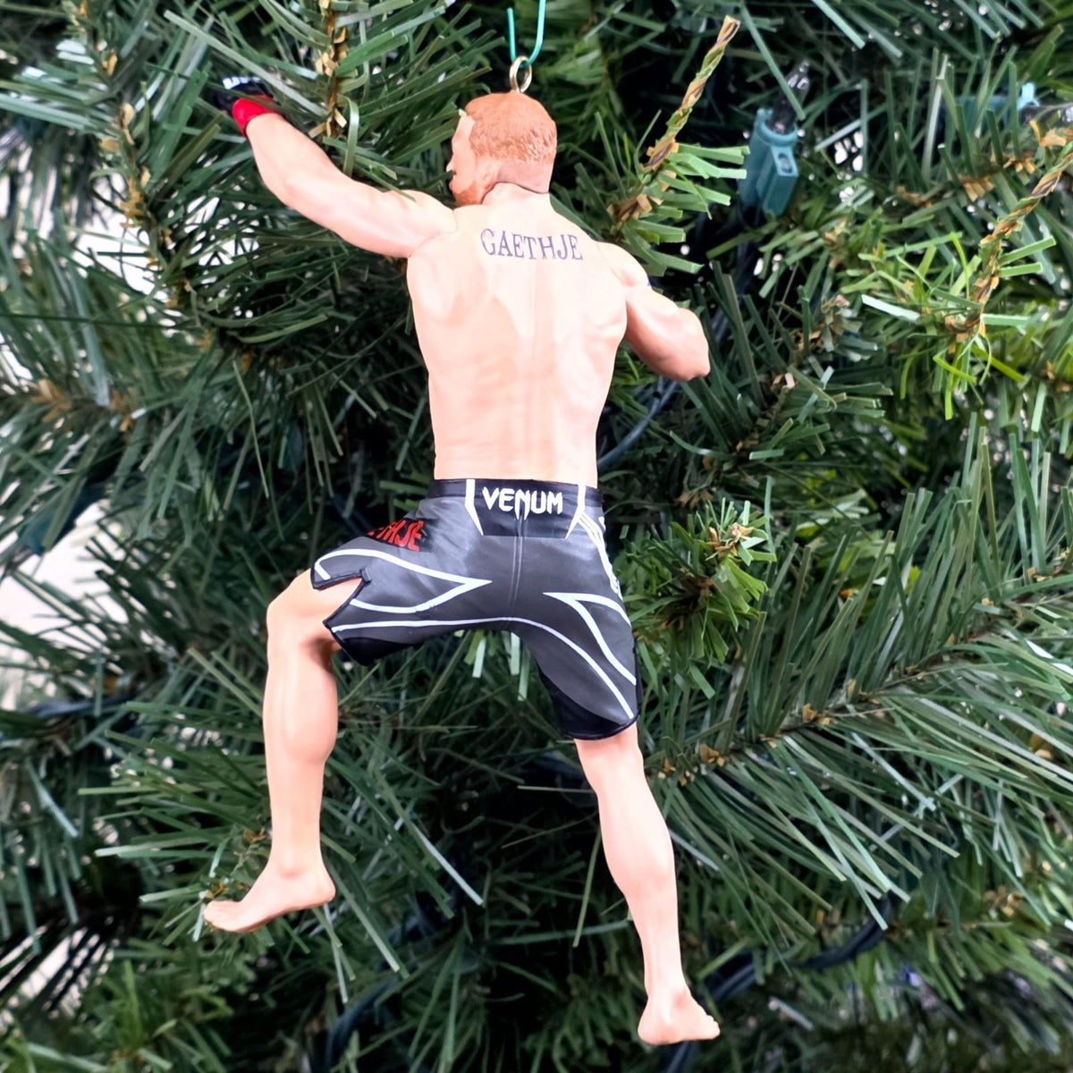 Justin The Highlight Gaethje UFC MMA BMF Championship Xmas Tree Ornament Holiday