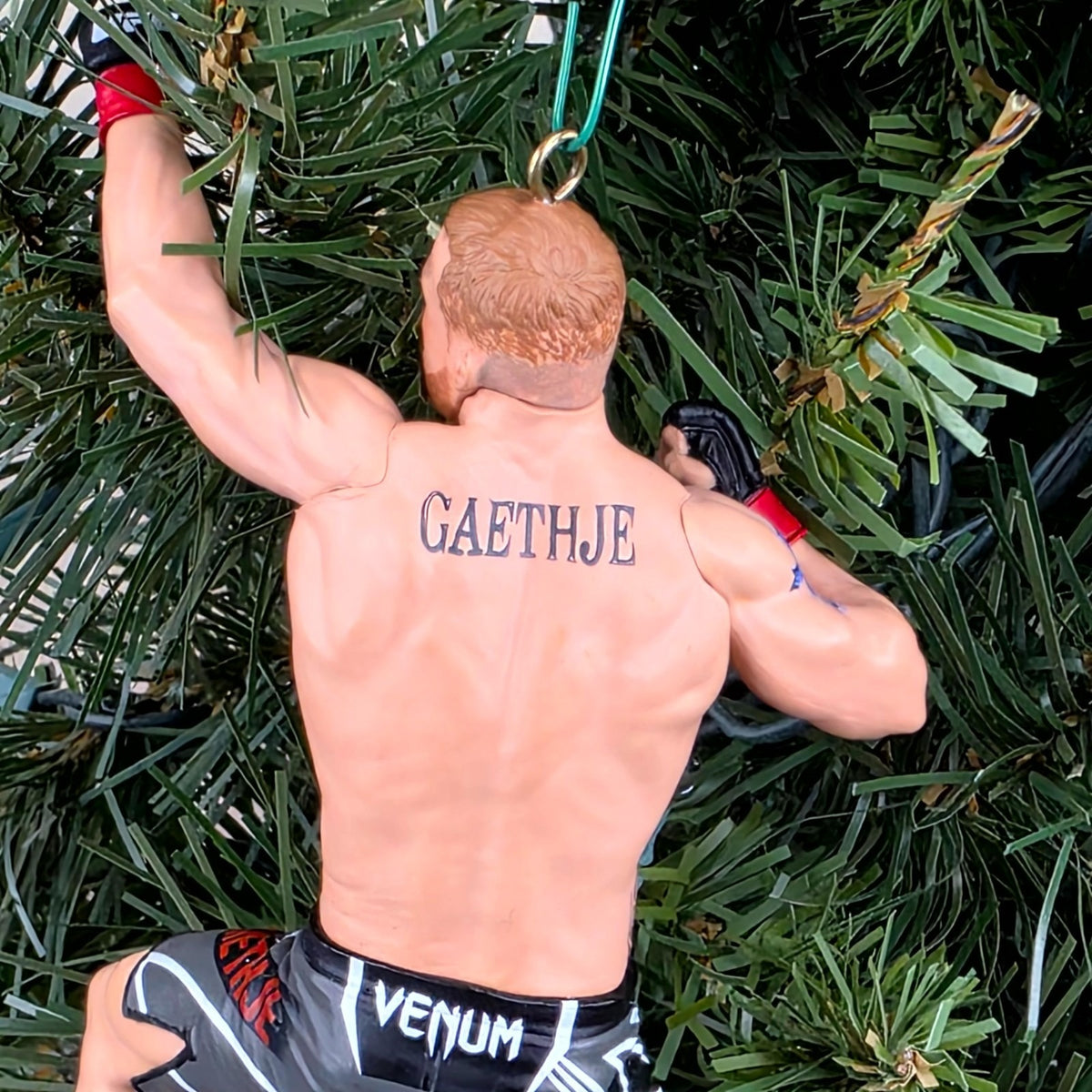 Justin The Highlight Gaethje UFC MMA BMF Championship Xmas Tree Ornament Holiday