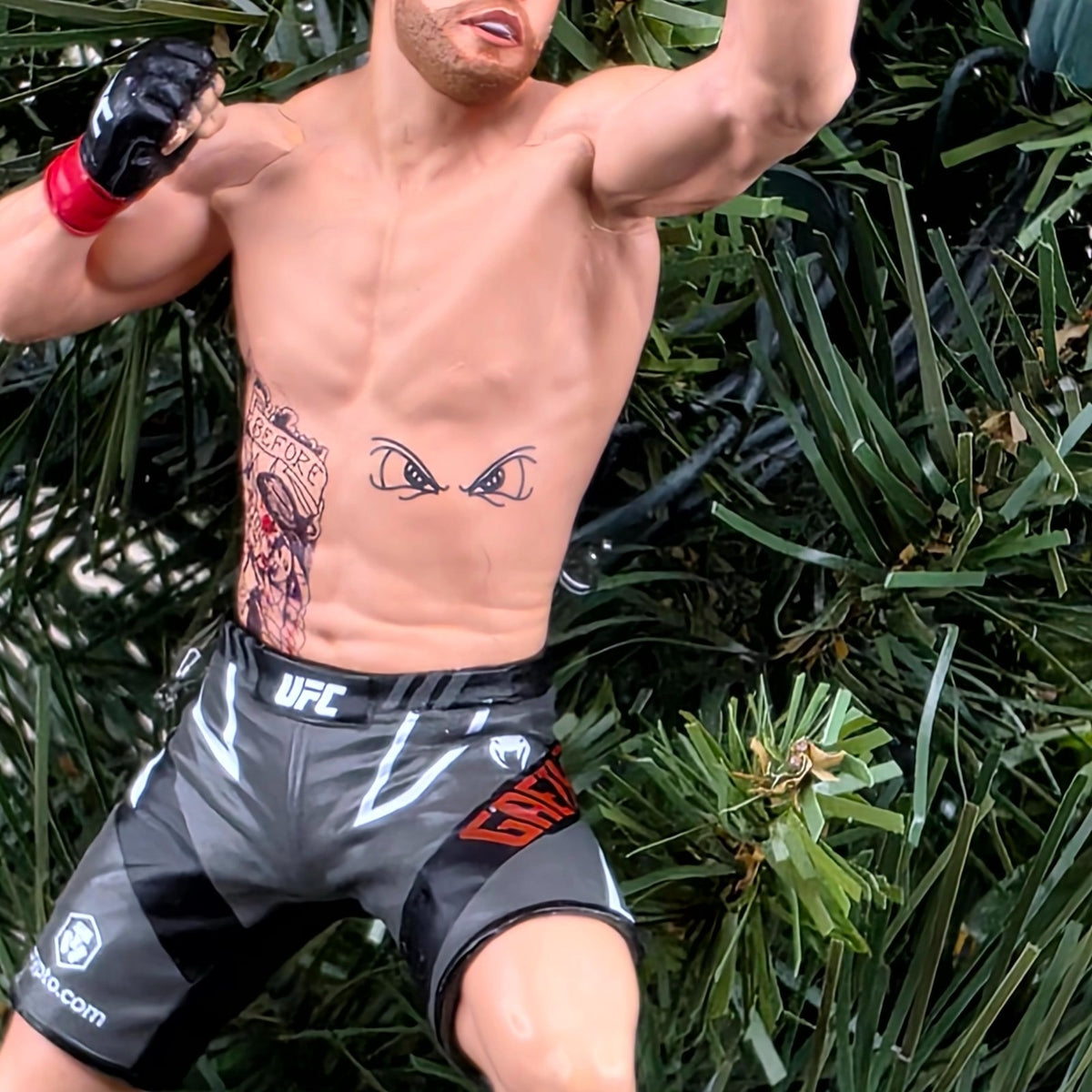 Justin The Highlight Gaethje UFC MMA BMF Championship Xmas Tree Ornament Holiday