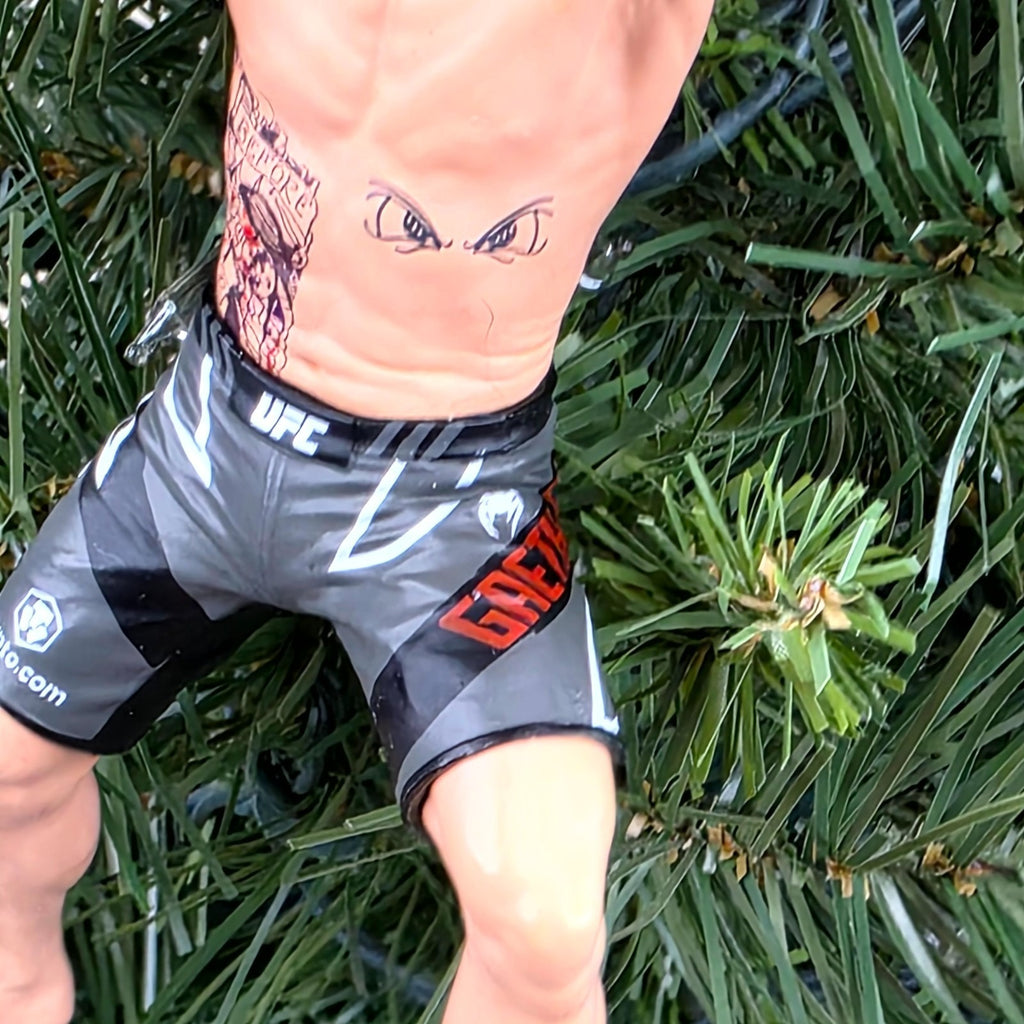 Justin The Highlight Gaethje UFC MMA BMF Championship Xmas Tree Ornament Holiday