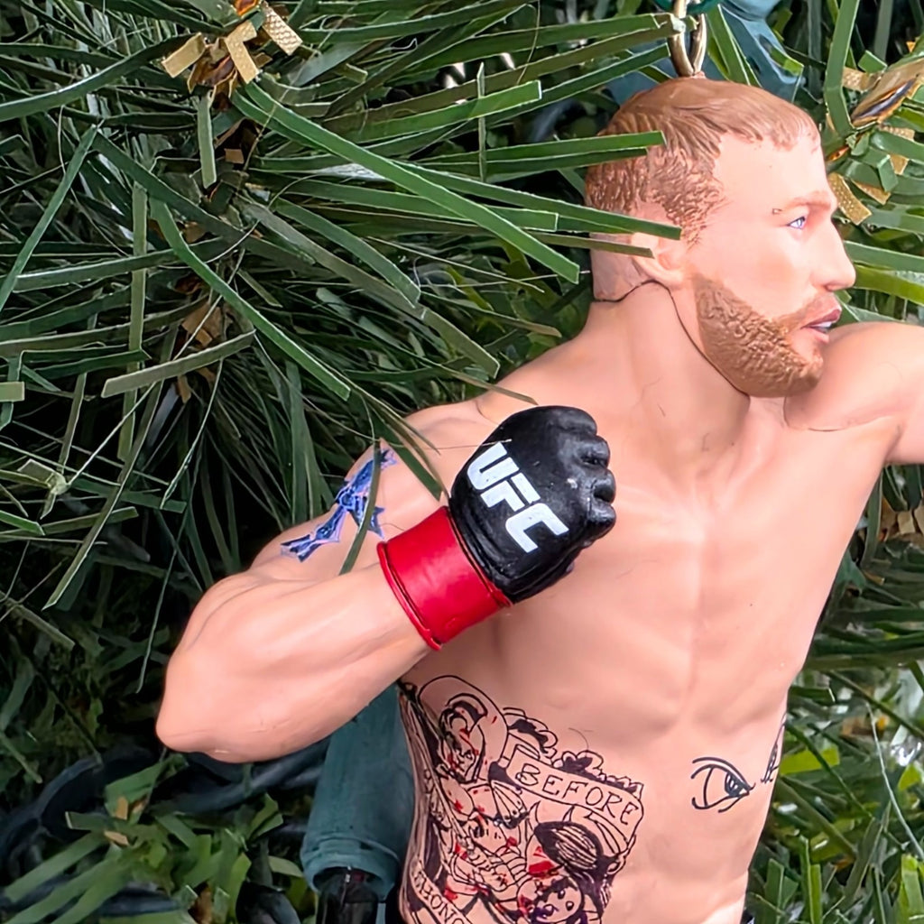 Justin The Highlight Gaethje UFC MMA BMF Championship Xmas Tree Ornament Holiday