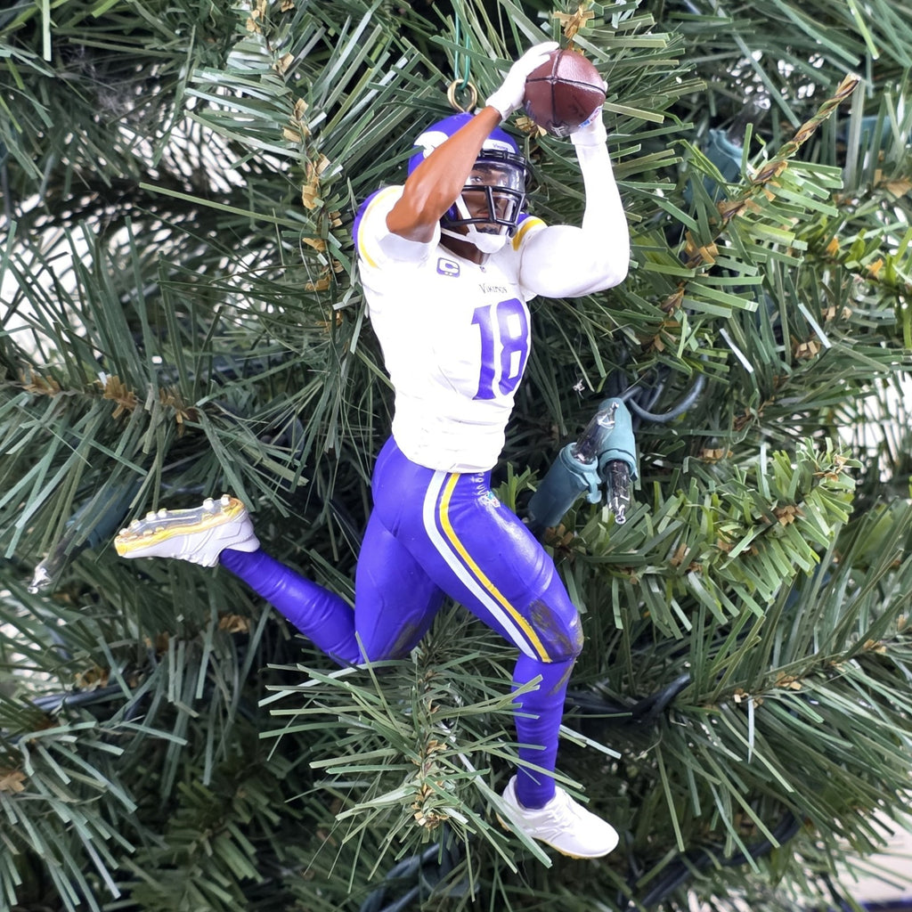 Justin Jefferson Minnesota Vikings Football NFL Xmas Ornament Holiday Jersey #18