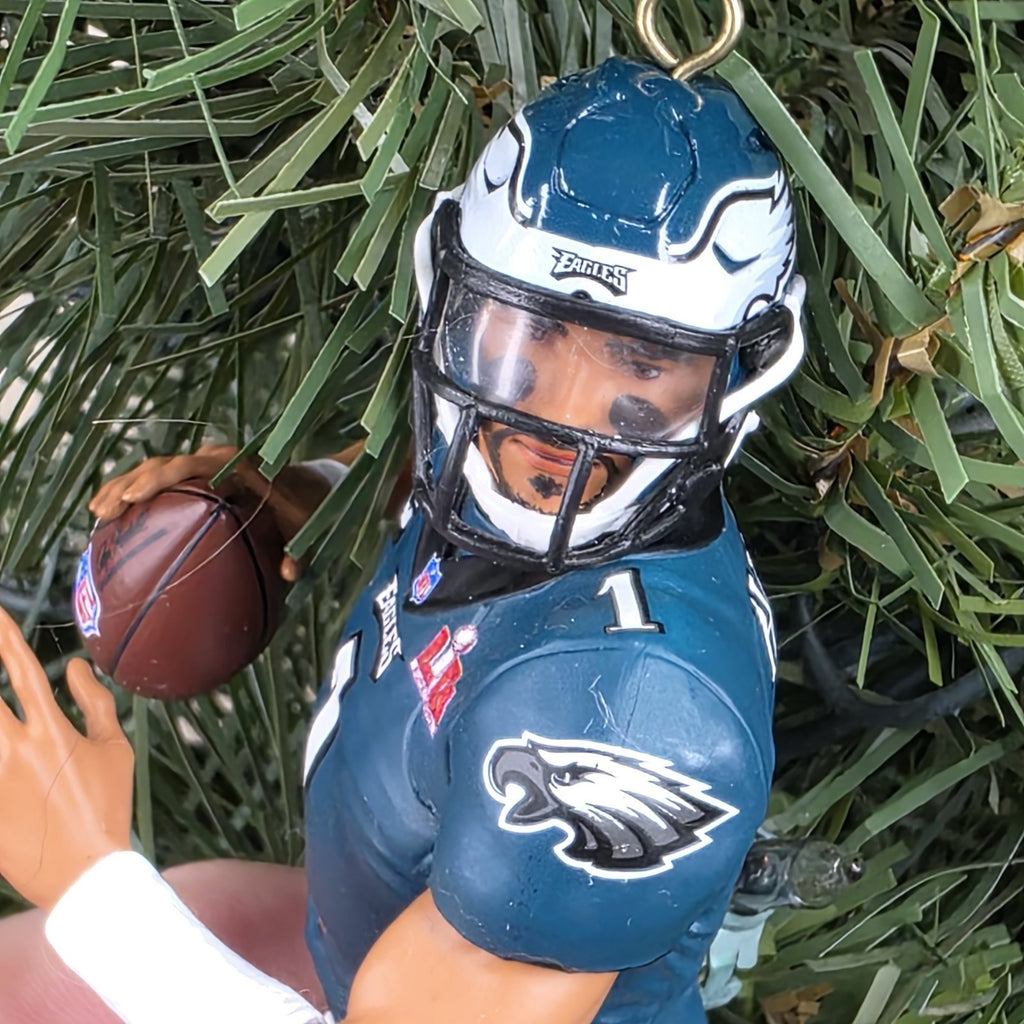 Jalen Hurts Philadelphia Eagles Football NFL Xmas Ornament Holiday Jersey #1