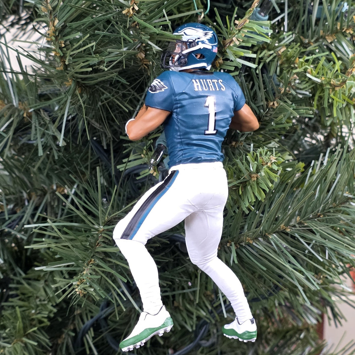 Jalen Hurts Philadelphia Eagles Football NFL Xmas Ornament Holiday Jersey #1