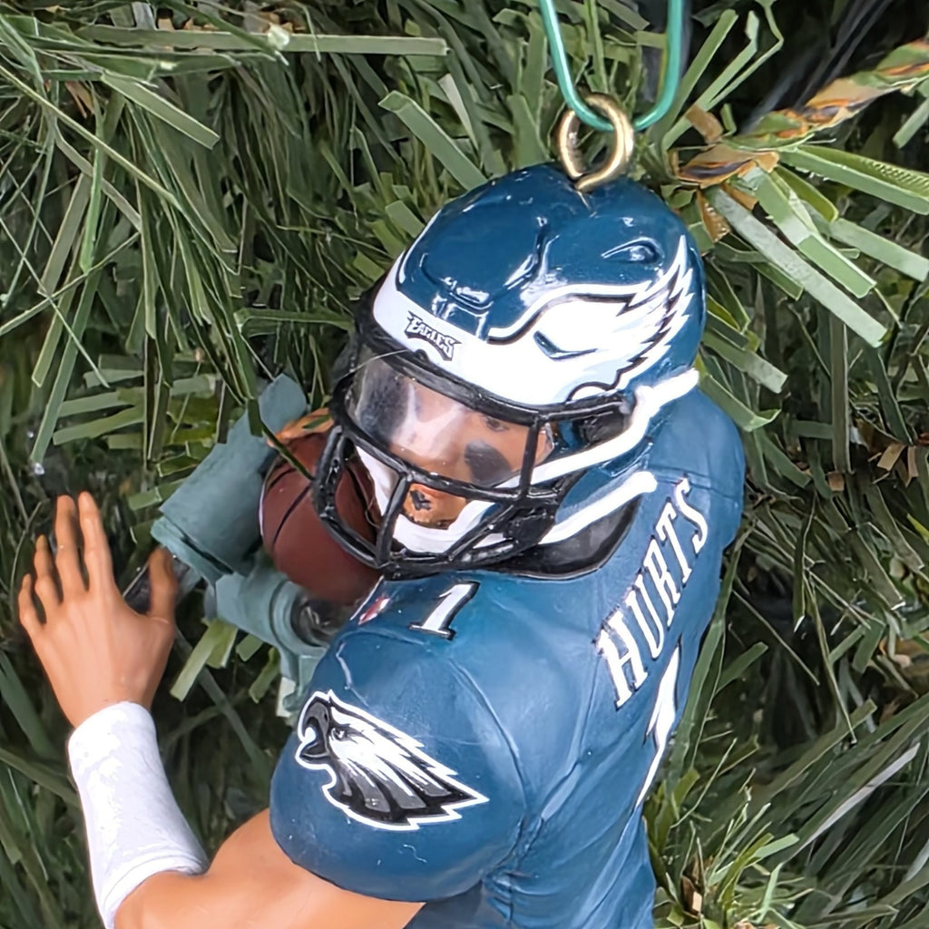 Jalen Hurts Philadelphia Eagles Football NFL Xmas Ornament Holiday Jersey #1