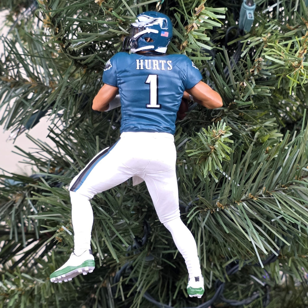 Jalen Hurts Philadelphia Eagles Football NFL Xmas Ornament Holiday Jersey #1