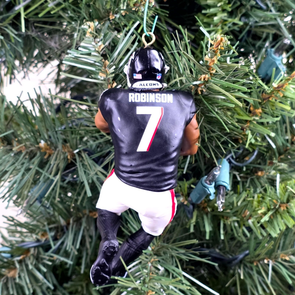 Bijan Robinson Atlanta Falcons Football NFL Xmas Tree Ornament Holiday Jersey #7